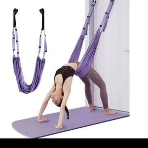 Purple Yoga Hammock Swing Aerial Yoga Rope